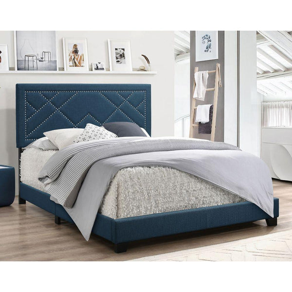 Acme Furniture Ishiko Queen Upholstered Panel Bed 20860Q IMAGE 1