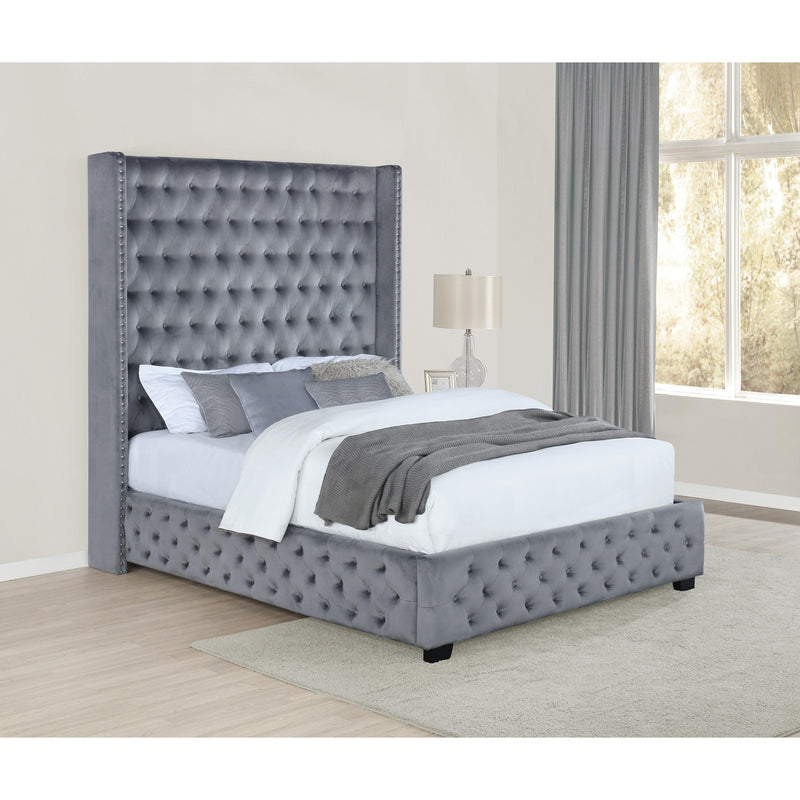 Coaster Furniture Rocori King Upholstered Platform Bed 306075KE IMAGE 3