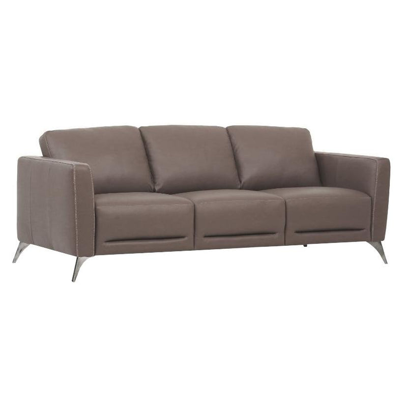 Acme Furniture Malaga Stationary Leather Sofa 55000 IMAGE 2
