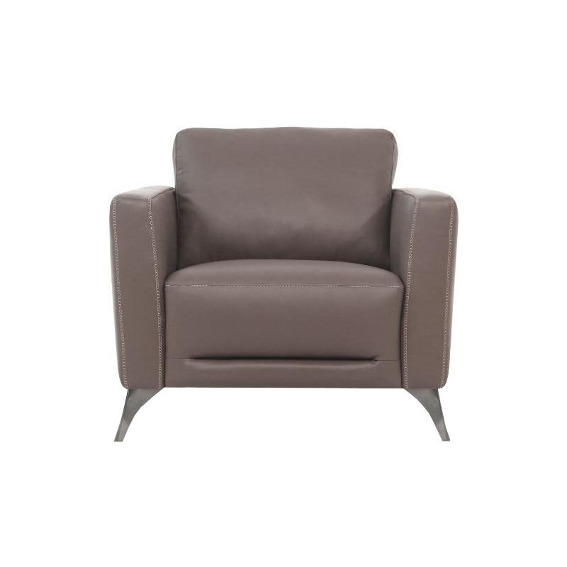 Acme Furniture Malaga Stationary Leather Chair 55002 IMAGE 1