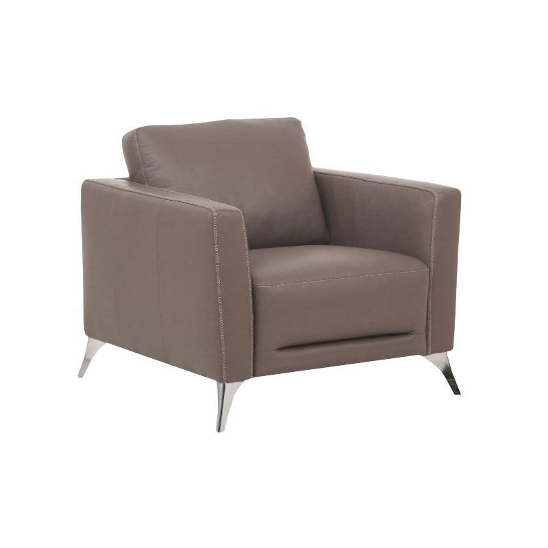 Acme Furniture Malaga Stationary Leather Chair 55002 IMAGE 2