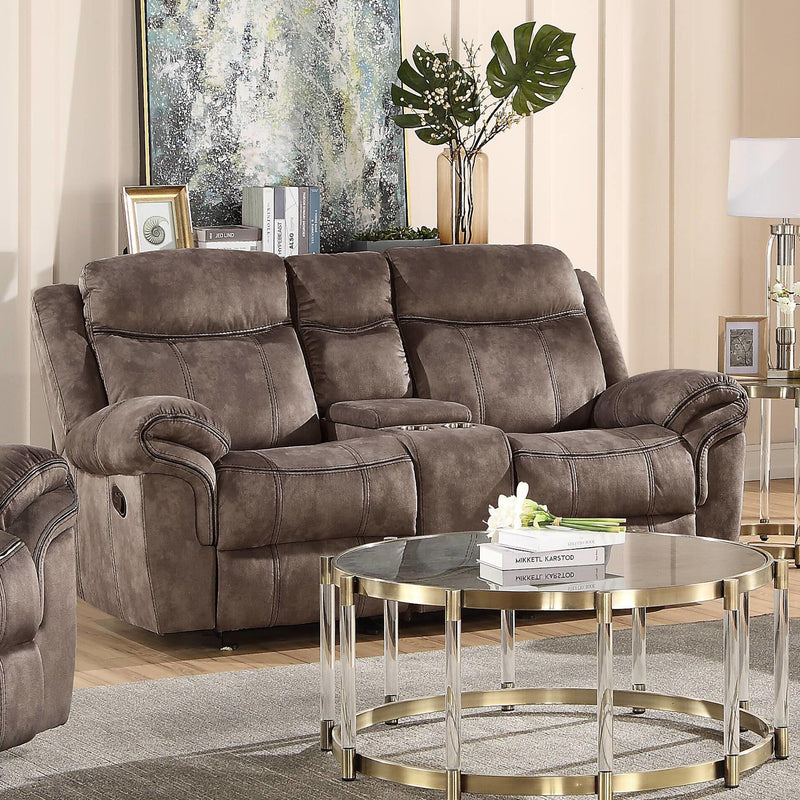 Acme Furniture Zubaida Reclining Fabric Loveseat 55021 IMAGE 4