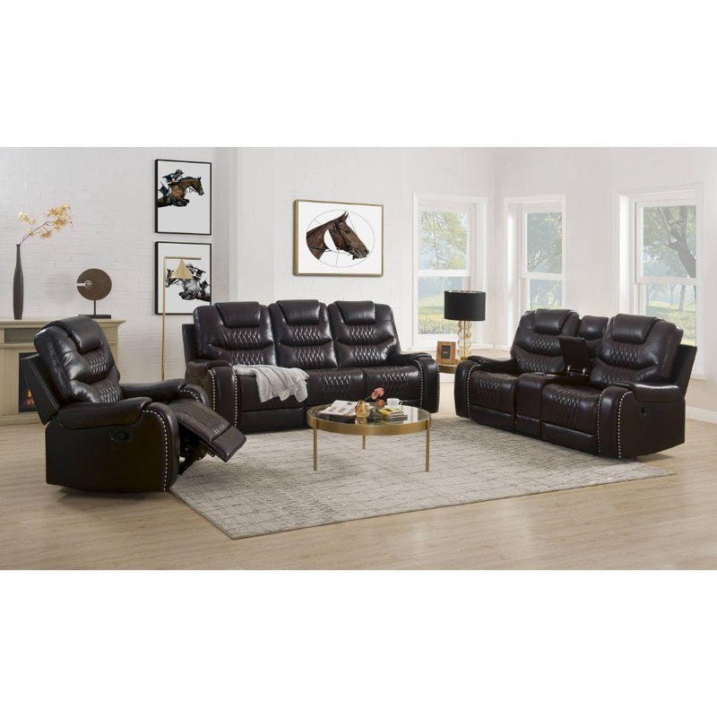 Acme Furniture Braylon Reclining Polyurethane Sofa 55415 IMAGE 7