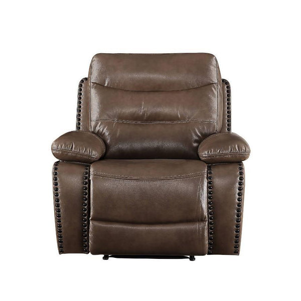 Acme Furniture Aashi Power Leather Match Recliner 55423 IMAGE 1