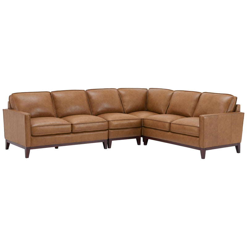 Leather Italia USA Newport Leather 4 pc Sectional 1669-6394LAF-02177137/1669-6394RAF-02177137/1669-6394WED-01177137/1669-6394ALC-01177137 IMAGE 1