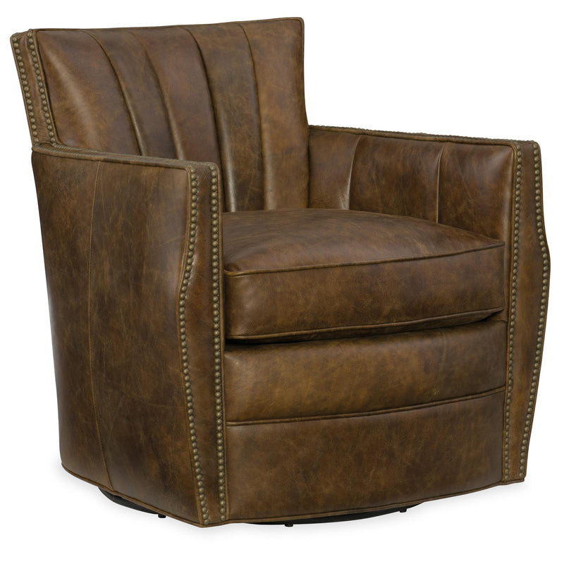Hooker Furniture CC Swivel Leather Chair CC492-SW-085 IMAGE 1