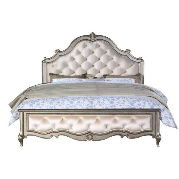 Acme Furniture Esteban Queen Upholstered Panel Bed 22200Q IMAGE 1
