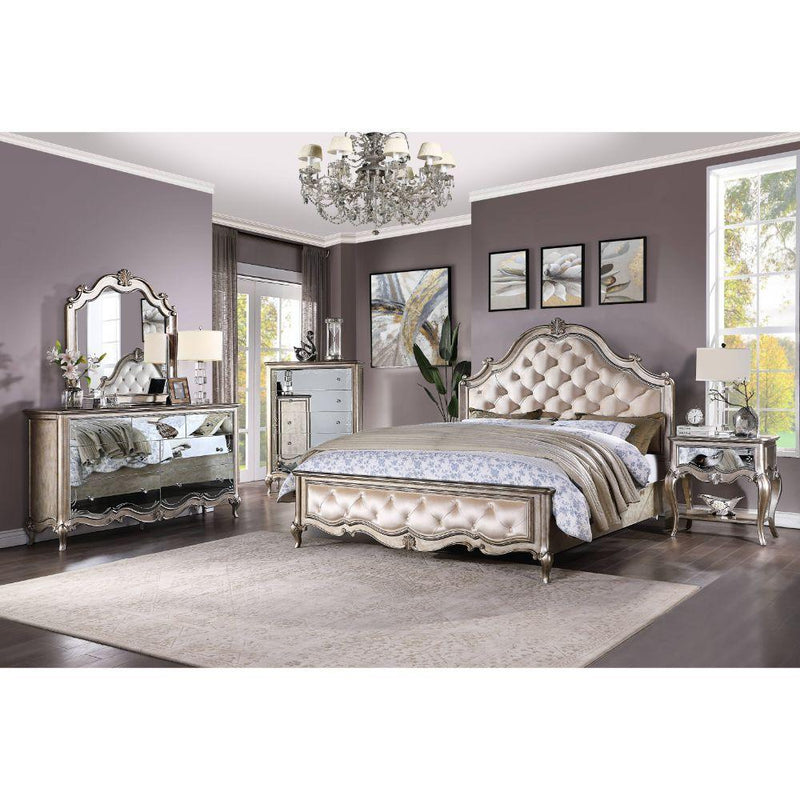 Acme Furniture Esteban California King Upholstered Panel Bed 22194CK IMAGE 3