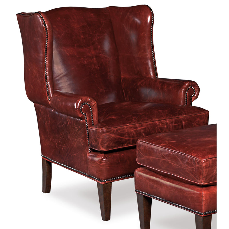 Hooker Furniture Stationary Leather Accent Chair CC408-069 IMAGE 1