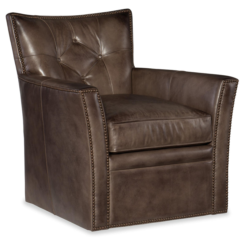Hooker Furniture Swivel Leather Accent Chair CC503-SW-095 IMAGE 1