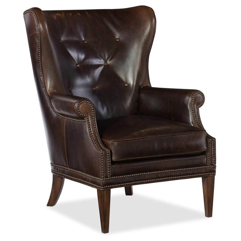 Hooker Furniture Stationary Leather Accent Chair CC513-089 IMAGE 1