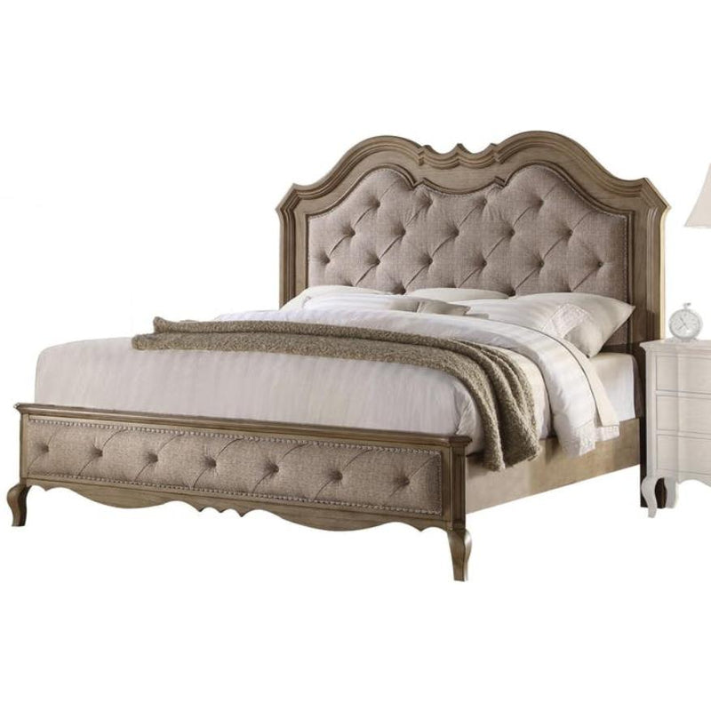 Acme Furniture Chelmsford King Upholstered Panel Bed 26047EK IMAGE 1