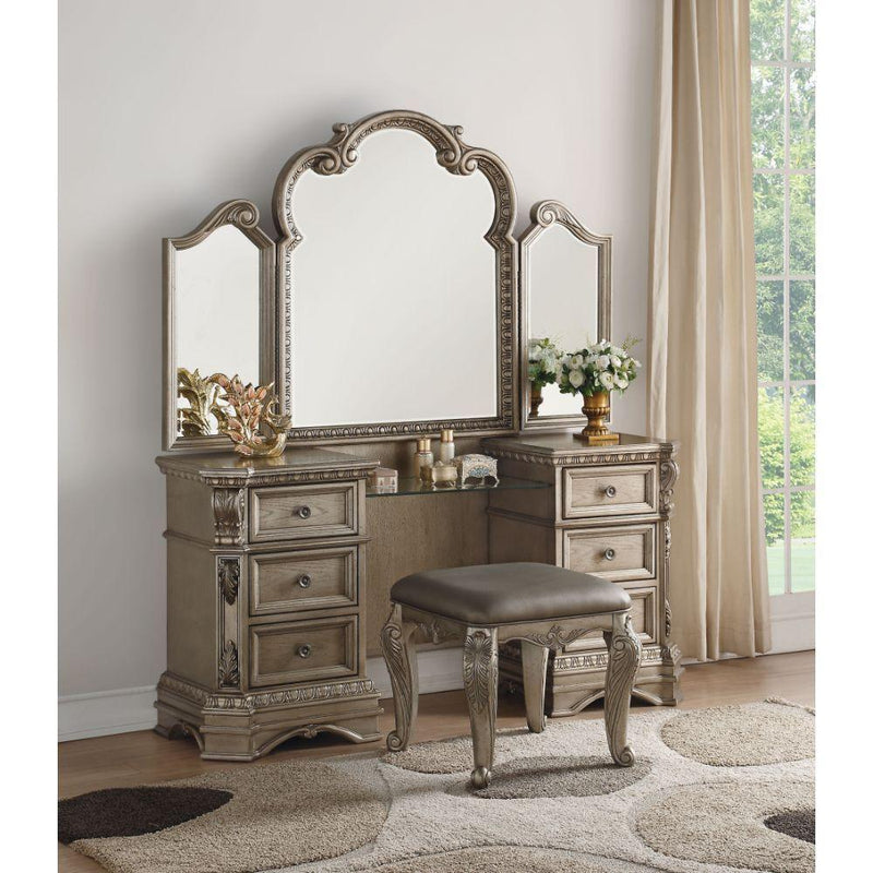 Acme Furniture Northville 3-Drawer Vanity Table 26940 IMAGE 3