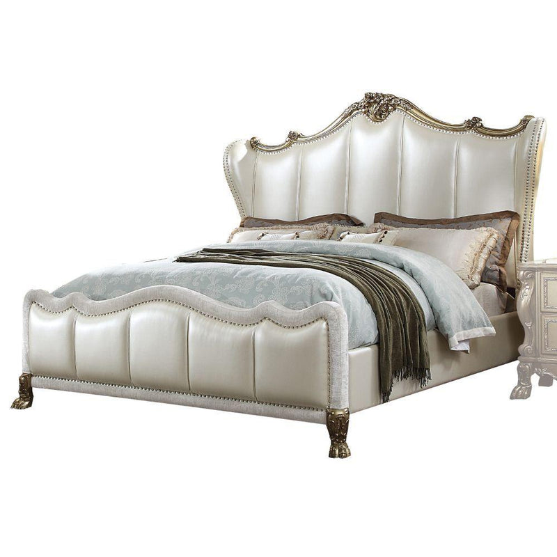 Acme Furniture Dresden II King Upholstered Panel bed 27817EK IMAGE 1