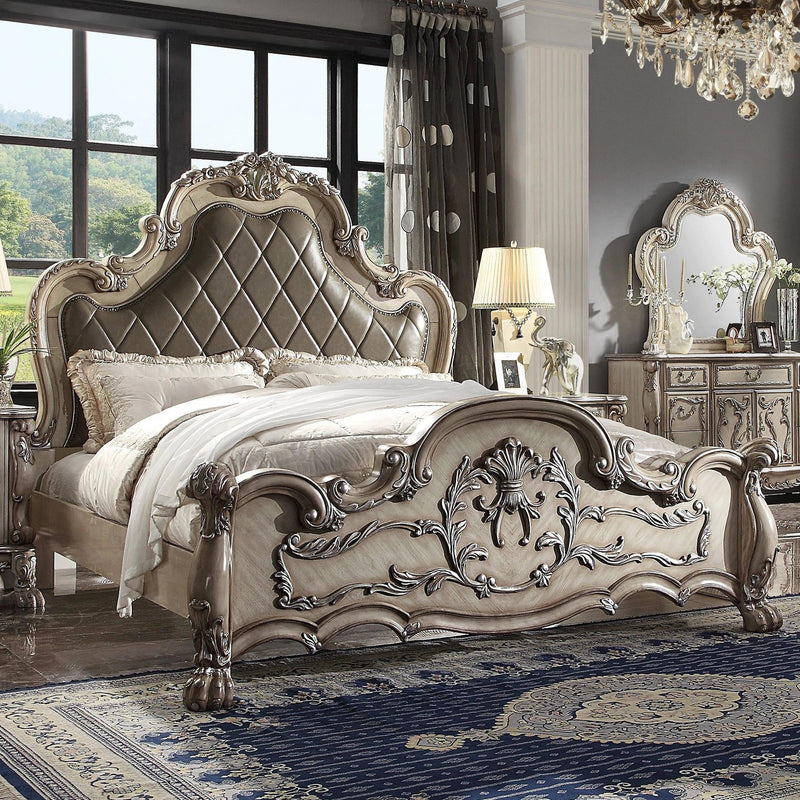 Acme Furniture Dresden King Upholstered Panel Bed 28167EK IMAGE 5