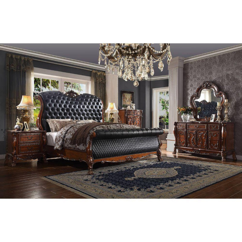 Acme Furniture Dresden King Upholstered Sleigh Bed 28227EK IMAGE 5