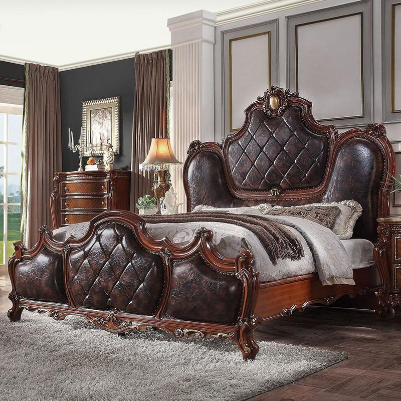 Acme Furniture Picardy King Upholstered Panel Bed 28237EK IMAGE 1