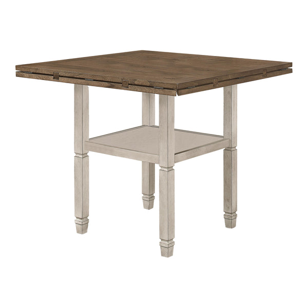 Coaster Furniture Square Sarasota Counter Height Dining Table with Pedestal Base 192818 IMAGE 1