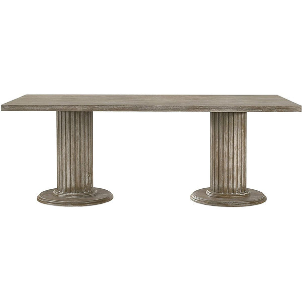 Acme Furniture Gabrian Dining Table with Pedestal Base 60170 IMAGE 1