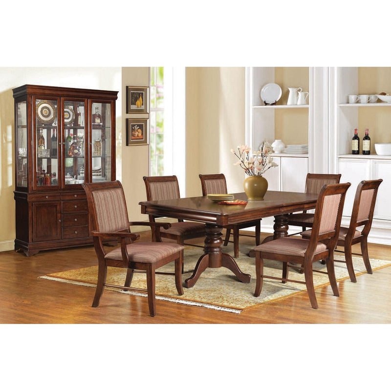 Acme Furniture Mahavira Dining Table with Pedestal Base 60680 IMAGE 3
