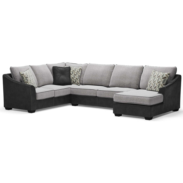 Signature Design by Ashley Bilgray Fabric and Leather Look 3 pc Sectional 5500348/5500334/5500317 IMAGE 1