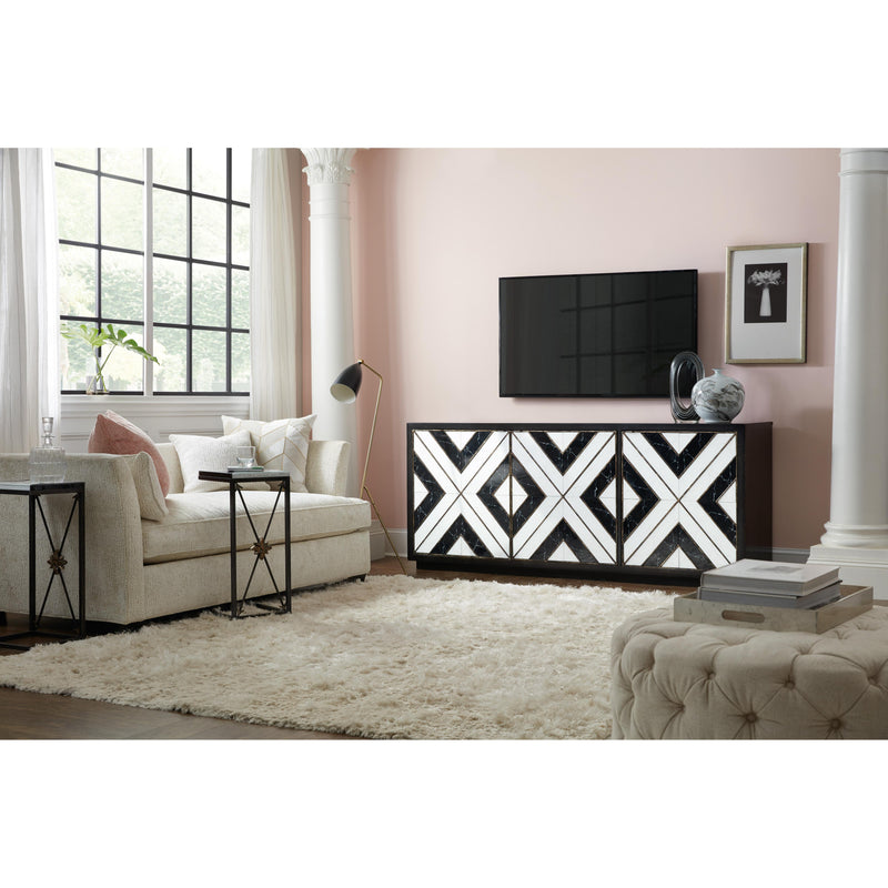 Hooker Furniture Sanctuary Grand Noir et Blanc TV Stand 5875-55480-00 IMAGE 4