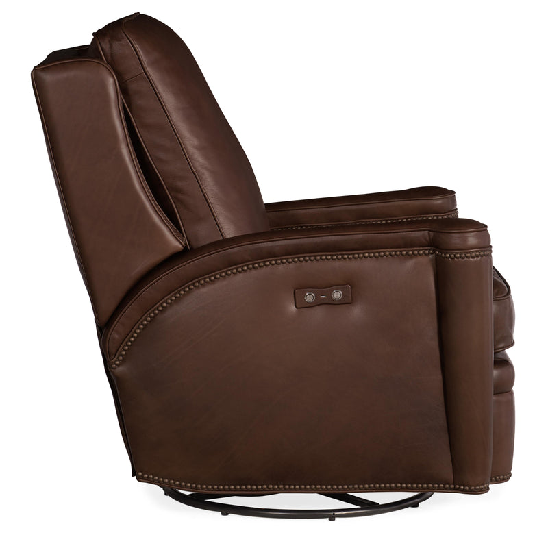 Hooker Furniture Rylea Power Swivel Glider Leather Recliner RC216-PSWGL-088 IMAGE 4