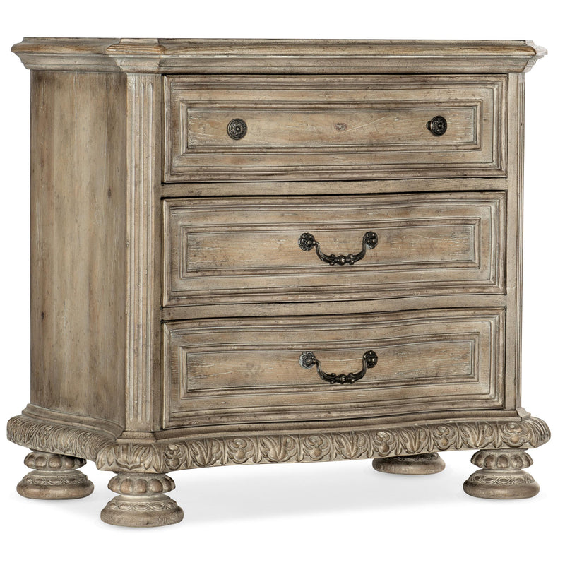 Hooker Furniture Castella 3-Drawer Nightstand 5878-90016-80 IMAGE 1