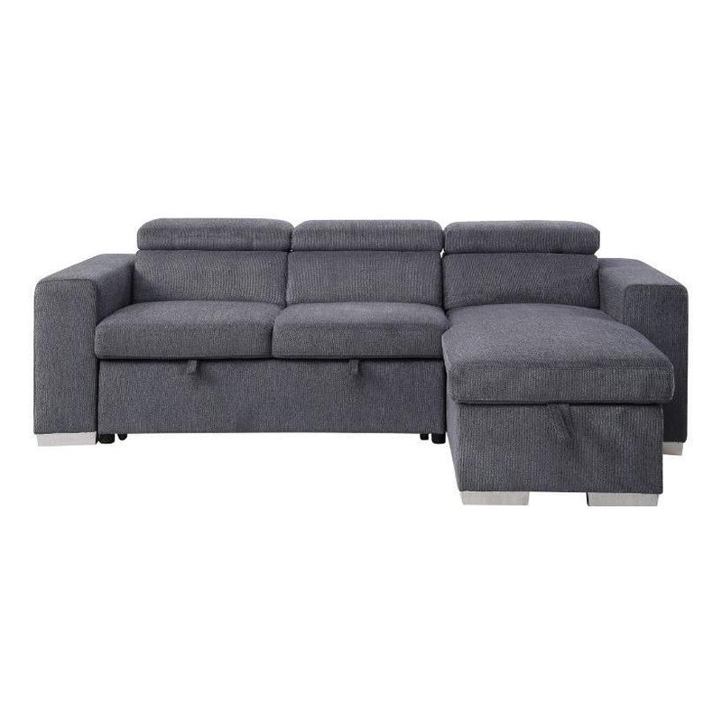 Acme Furniture Natalie Fabric Sleeper Sectional 55530 IMAGE 1