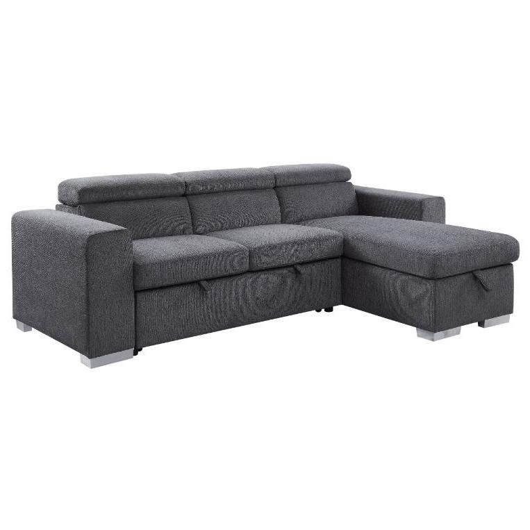 Acme Furniture Natalie Fabric Sleeper Sectional 55530 IMAGE 2