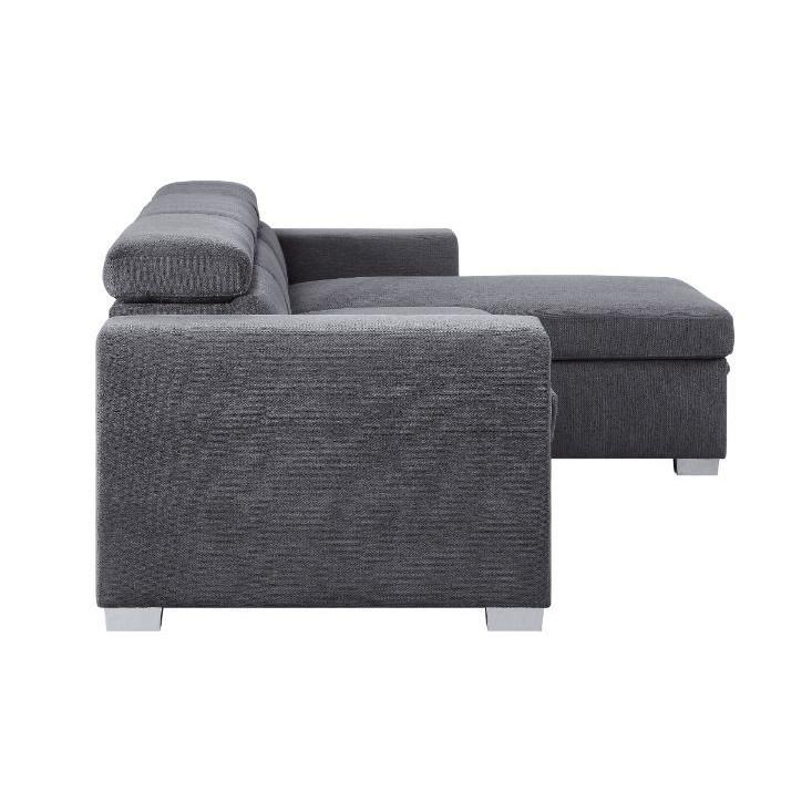 Acme Furniture Natalie Fabric Sleeper Sectional 55530 IMAGE 4