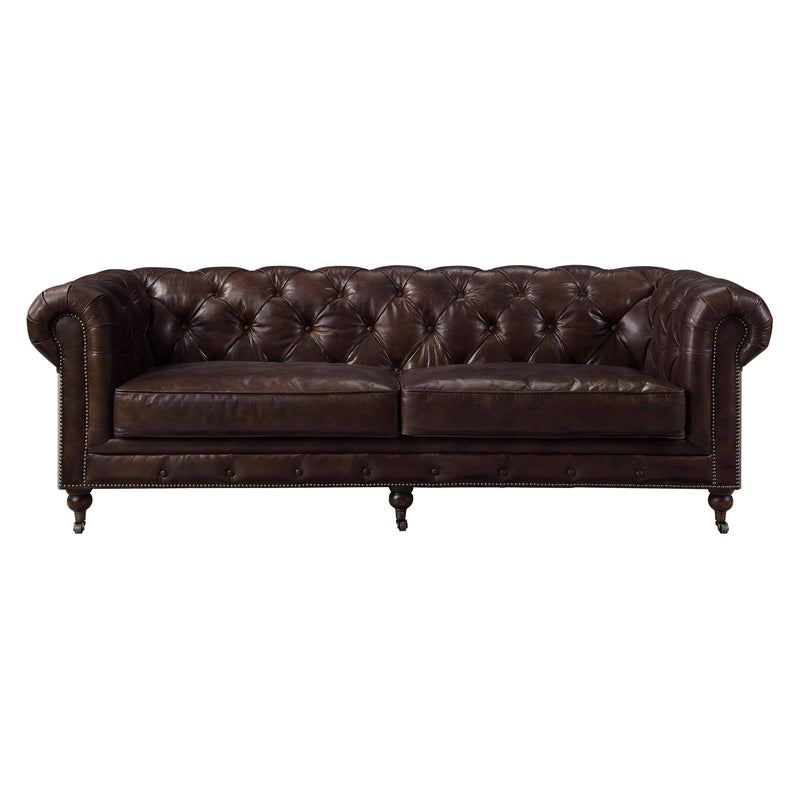 Acme Furniture Aberdeen Stationary Leather Sofa 56590 IMAGE 1