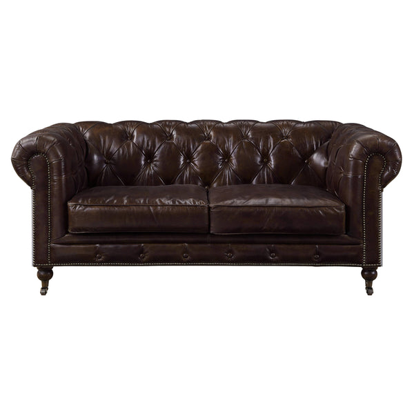 Acme Furniture Aberdeen Stationary Leather Loveseat 56591 IMAGE 1