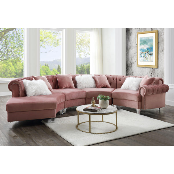 Acme Furniture Ninagold Fabric 4 pc Sectional 57360 IMAGE 1
