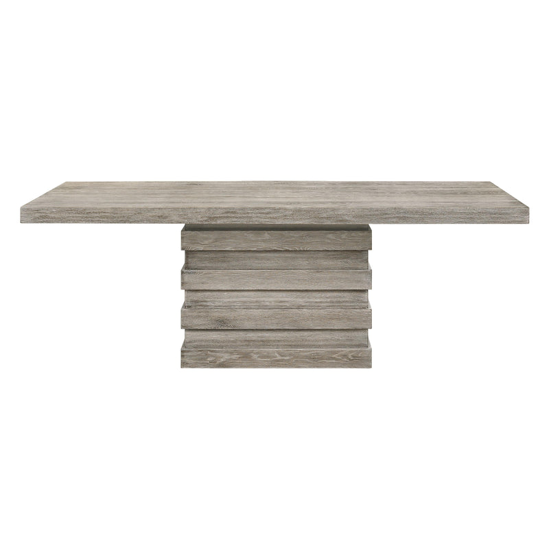 Acme Furniture Faustine Dining Table with Pedestal Base 77185 IMAGE 2