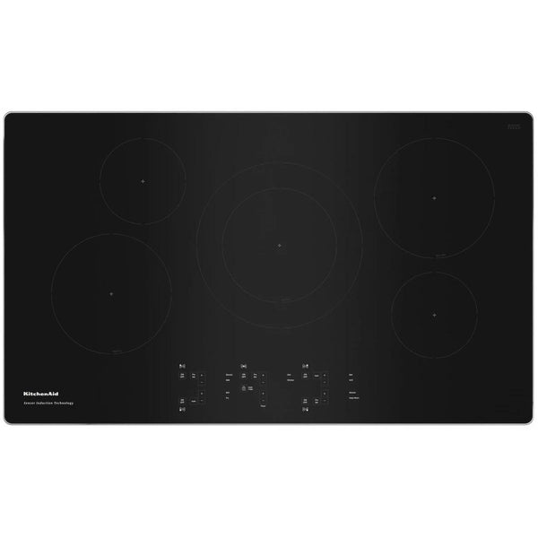 KitchenAid 36-inch Built-In Electric Induction Cooktop KCIG556JSS IMAGE 1