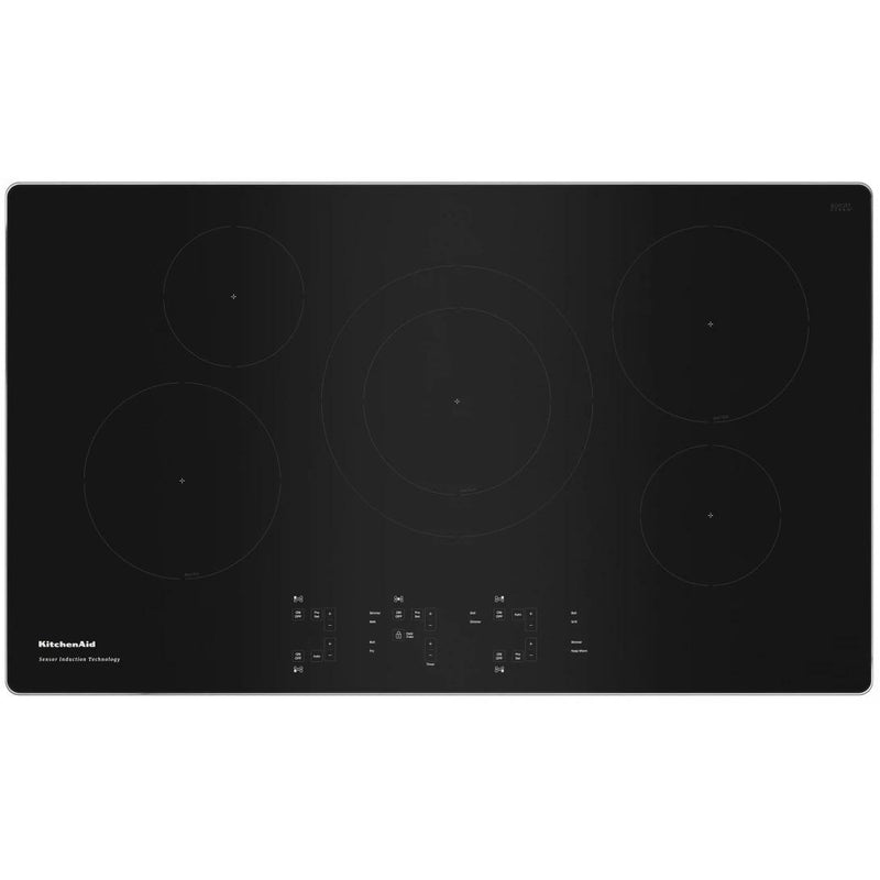 KitchenAid 36-inch Built-In Electric Induction Cooktop KCIG556JSS
