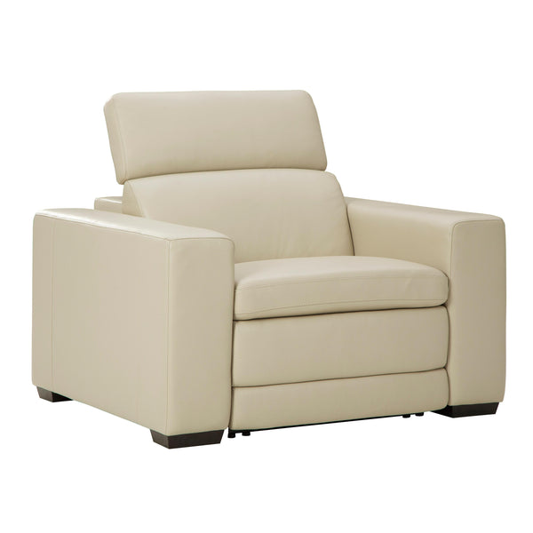 Signature Design by Ashley Texline Power Leather Match Recliner U5960413 IMAGE 1