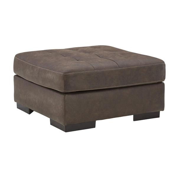 Signature Design by Ashley Maderla Leather Look Ottoman 6200208 IMAGE 1