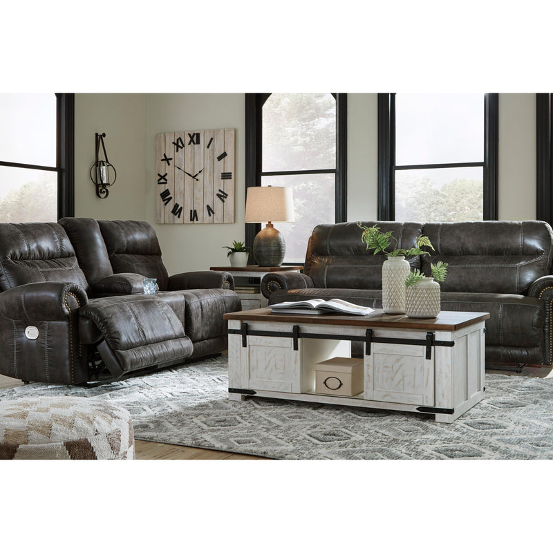 Signature Design by Ashley Grearview Power Reclining Leather Look Loveseat 6500518 IMAGE 9