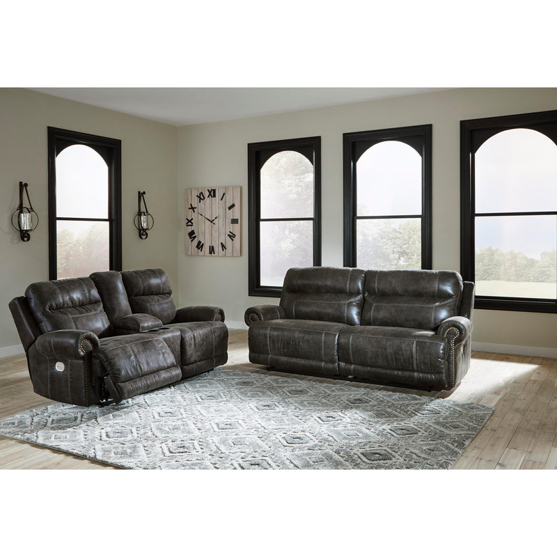 Signature Design by Ashley Grearview Power Reclining Leather Look Sofa 6500547 IMAGE 11