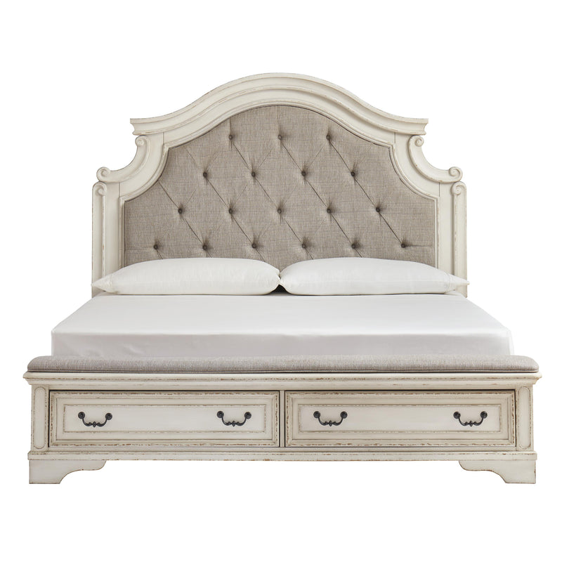 Signature Design by Ashley Realyn Queen Upholstered Panel Bed B743-57/B743-54S/B743-196 IMAGE 2