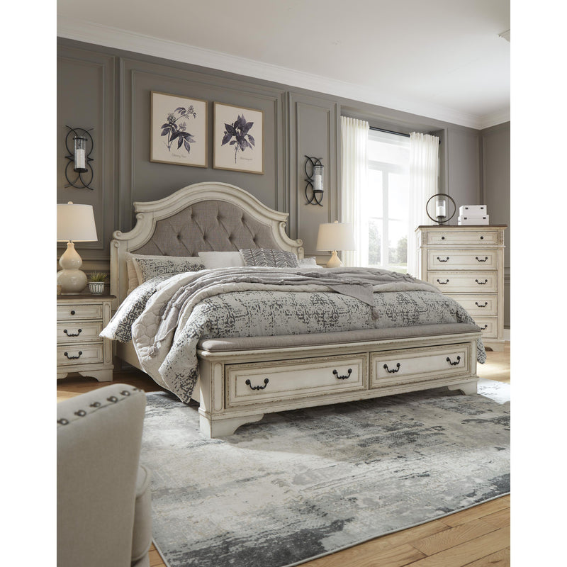 Signature Design by Ashley Realyn Queen Upholstered Panel Bed B743-57/B743-54S/B743-196 IMAGE 7