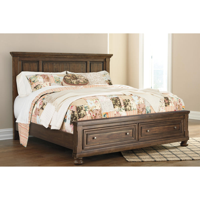 Signature Design by Ashley Flynnter King Panel Bed with Storage B719-58/B719-76/B719-99 IMAGE 2