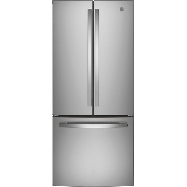 GE 30-inch, 20.8 cu.ft. Freestanding French 3-Door Refrigerator with Interior Ice Maker GNE21FYKFS IMAGE 1