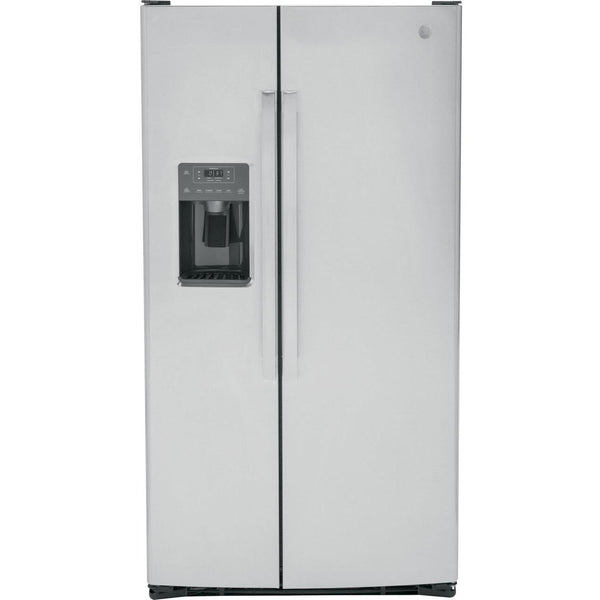 GE 36-inch 25.3 cu.ft. Freestanding Side-by-Side Refrigerator with LED Lighting GSE25GYPFS IMAGE 1