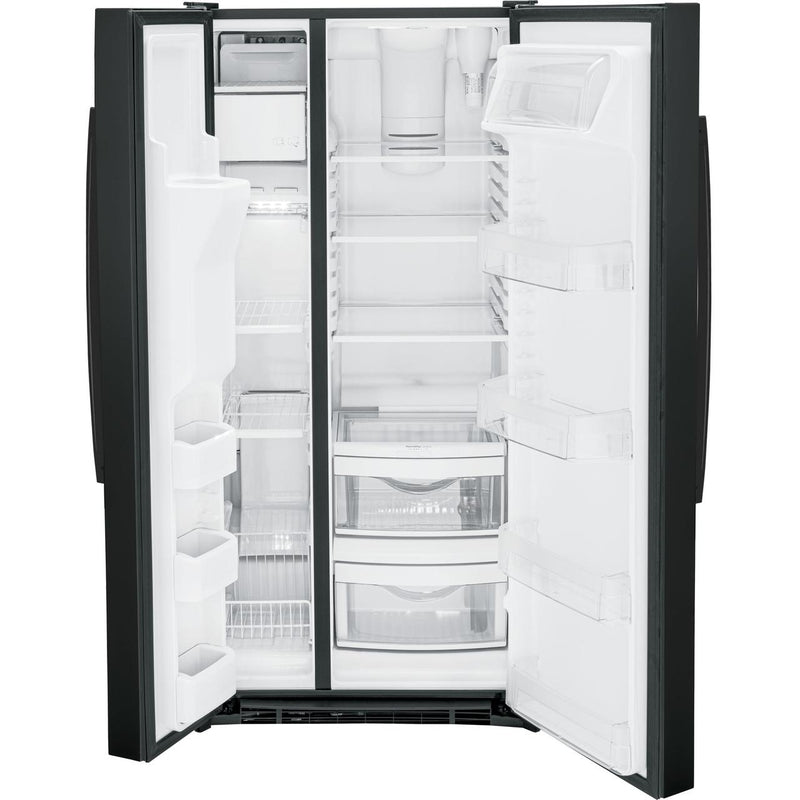 GE 33-inch 23 cu.ft. Freestanding Side-by-Side Refrigerator with LED Lighting GSE23GGPBB IMAGE 4