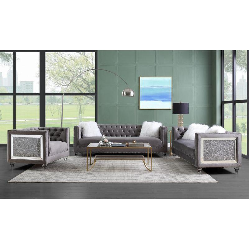 Acme Furniture Heibero II Stationary Fabric Sofa LV00330 IMAGE 6