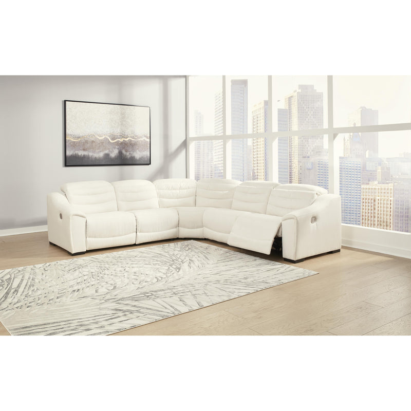 Signature Design by Ashley Next-Gen Gaucho Power Reclining Leather Look 5 pc Sectional 5850558/5850531/5850577/5850546/5850562 IMAGE 3