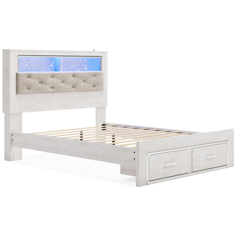 Signature Design by Ashley Altyra Queen Upholstered Bookcase Bed with Storage B2640-65/B2640-54S/B2640-95/B100-13 IMAGE 5